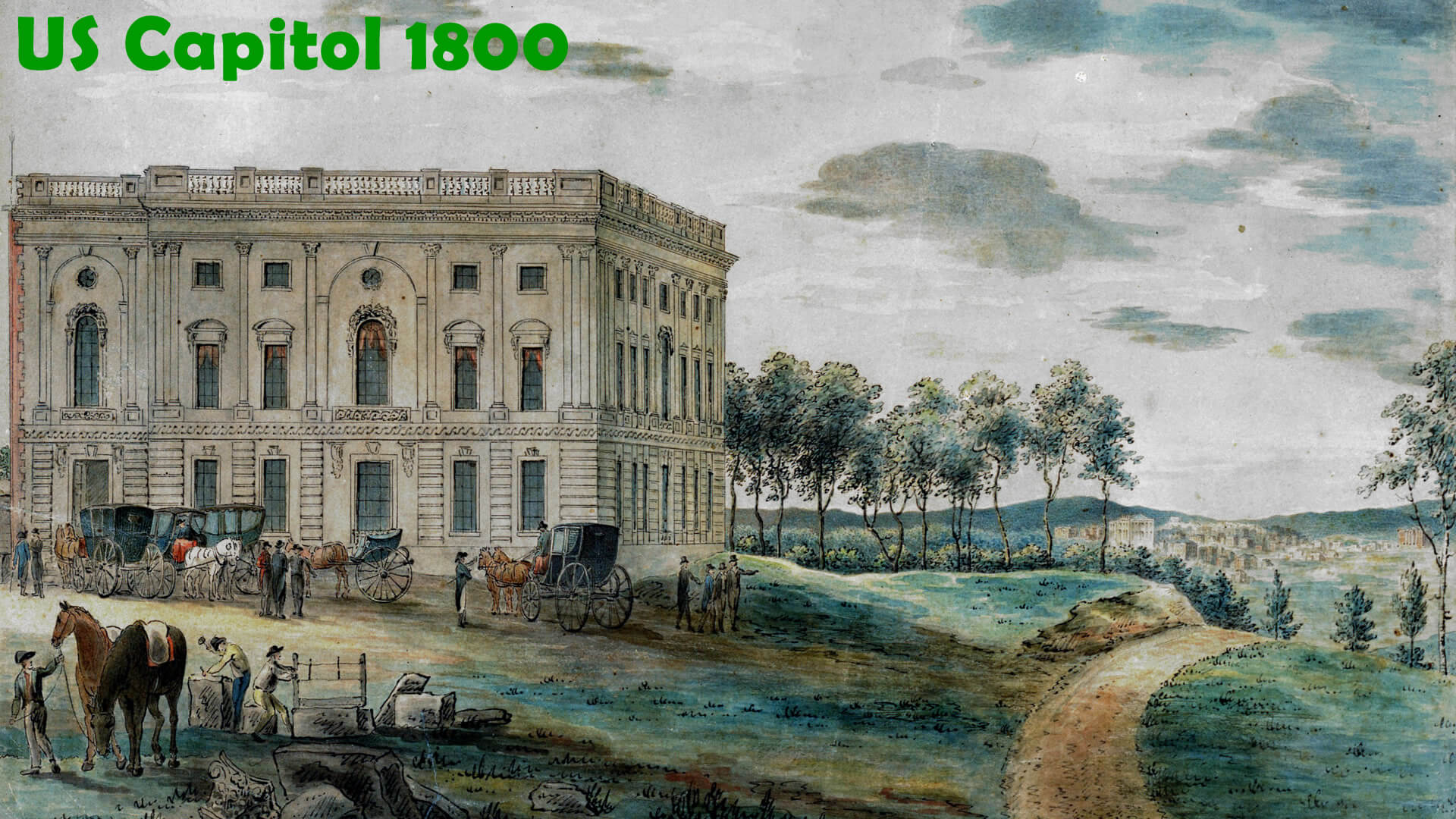 US Capitol 1800